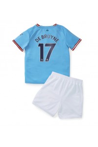 Manchester City Kevin De Bruyne #17 Babytruitje Thuis tenue Kind 2022-23 Korte Mouw (+ Korte broeken)